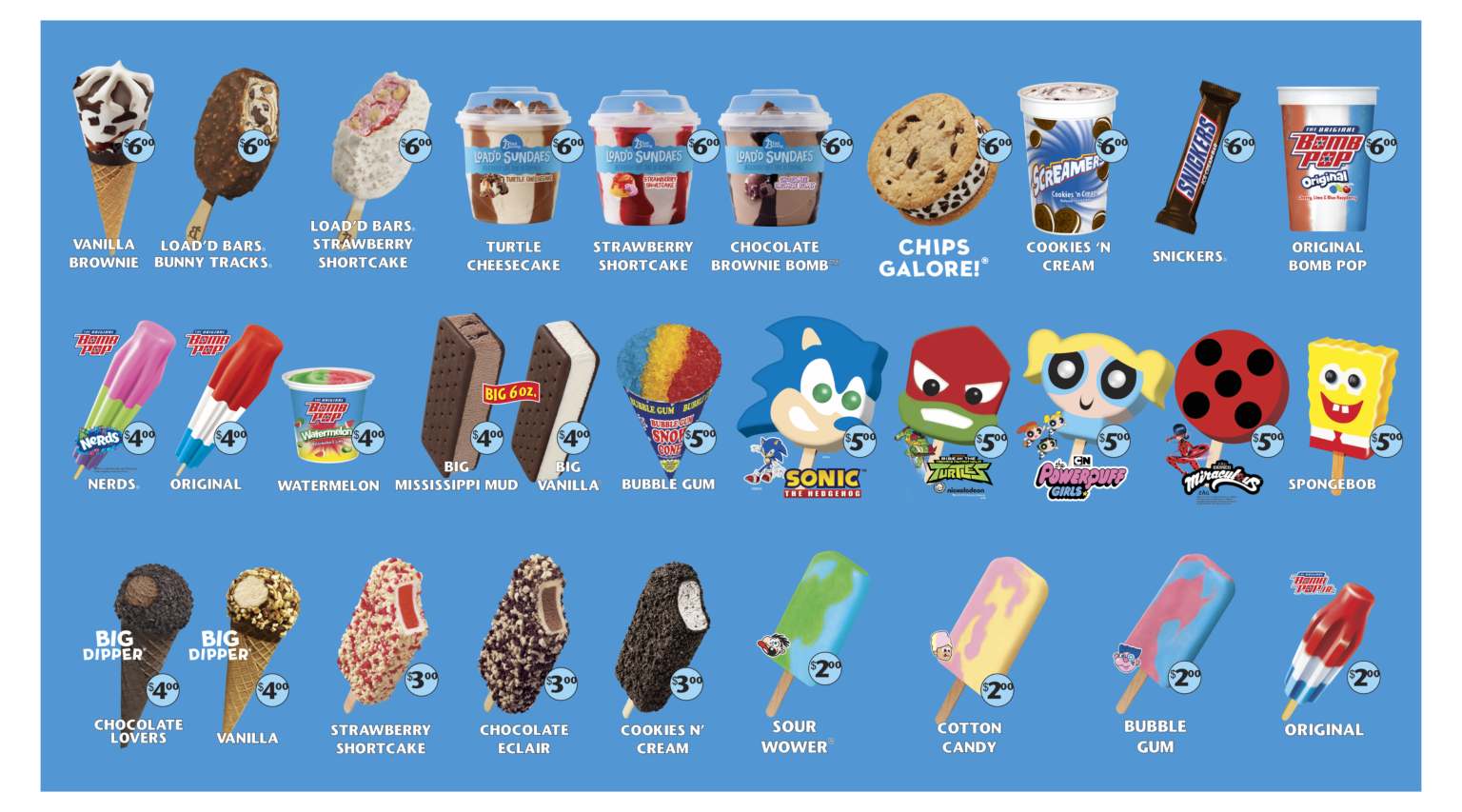 Menu – Cool Times Ice Cream